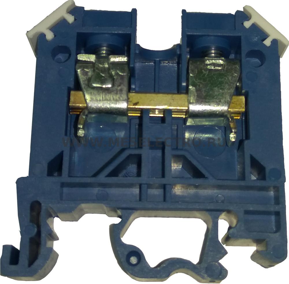 ЗНИ-10 Клемма проходная для проводников сечением 10 мм.2 (синяя) IEK